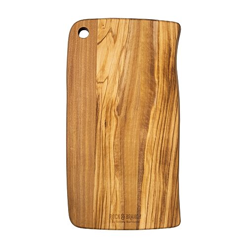 Totally Bamboo Olive Cut Serve Cutting Board In Brown