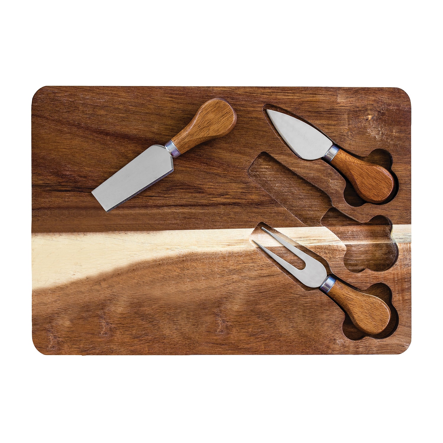 Totally Bamboo 4pc Acacia Cheese Cutting Board