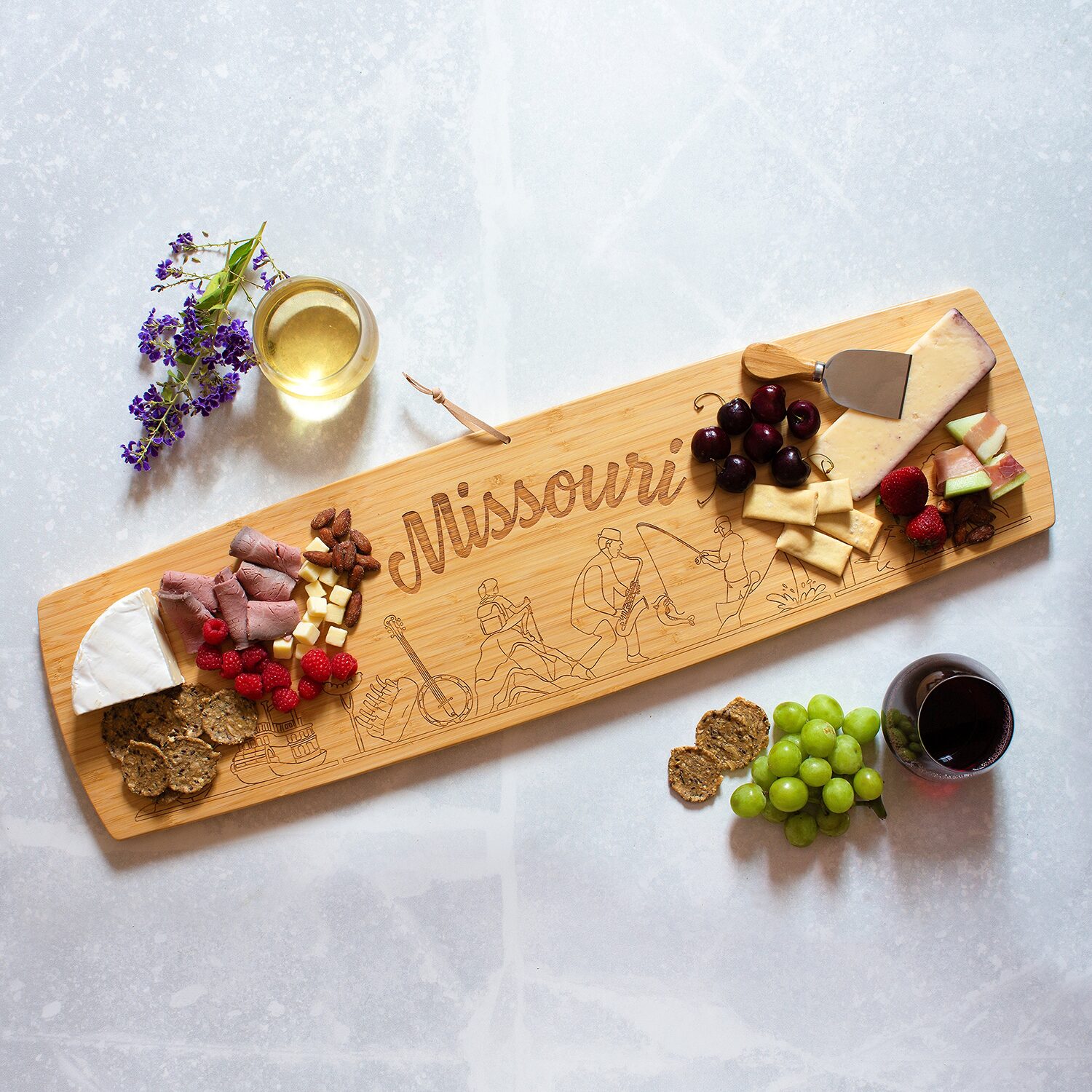 Totally Bamboo Missouri Charcuterie Board