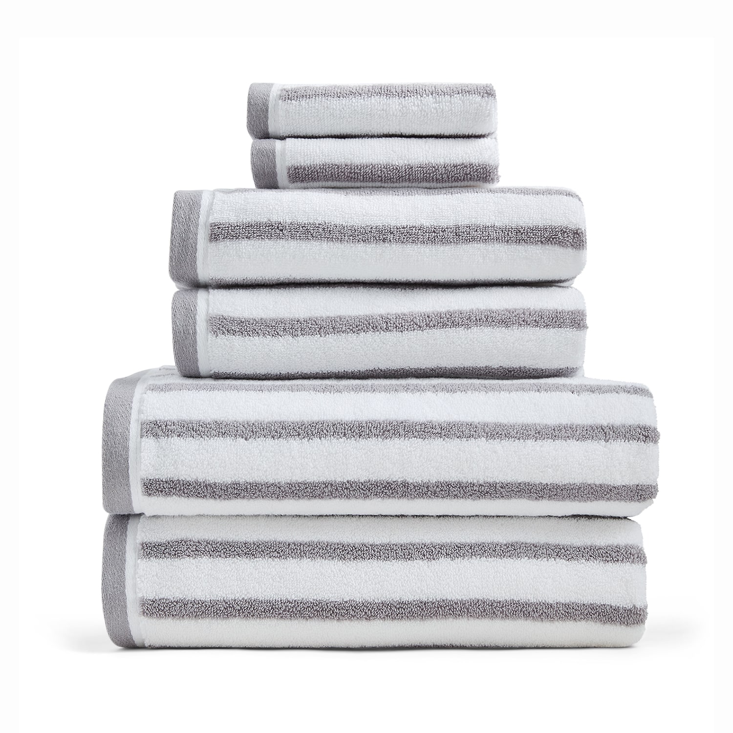 Liz Claiborne Signature Plush Stripe Bath Towel