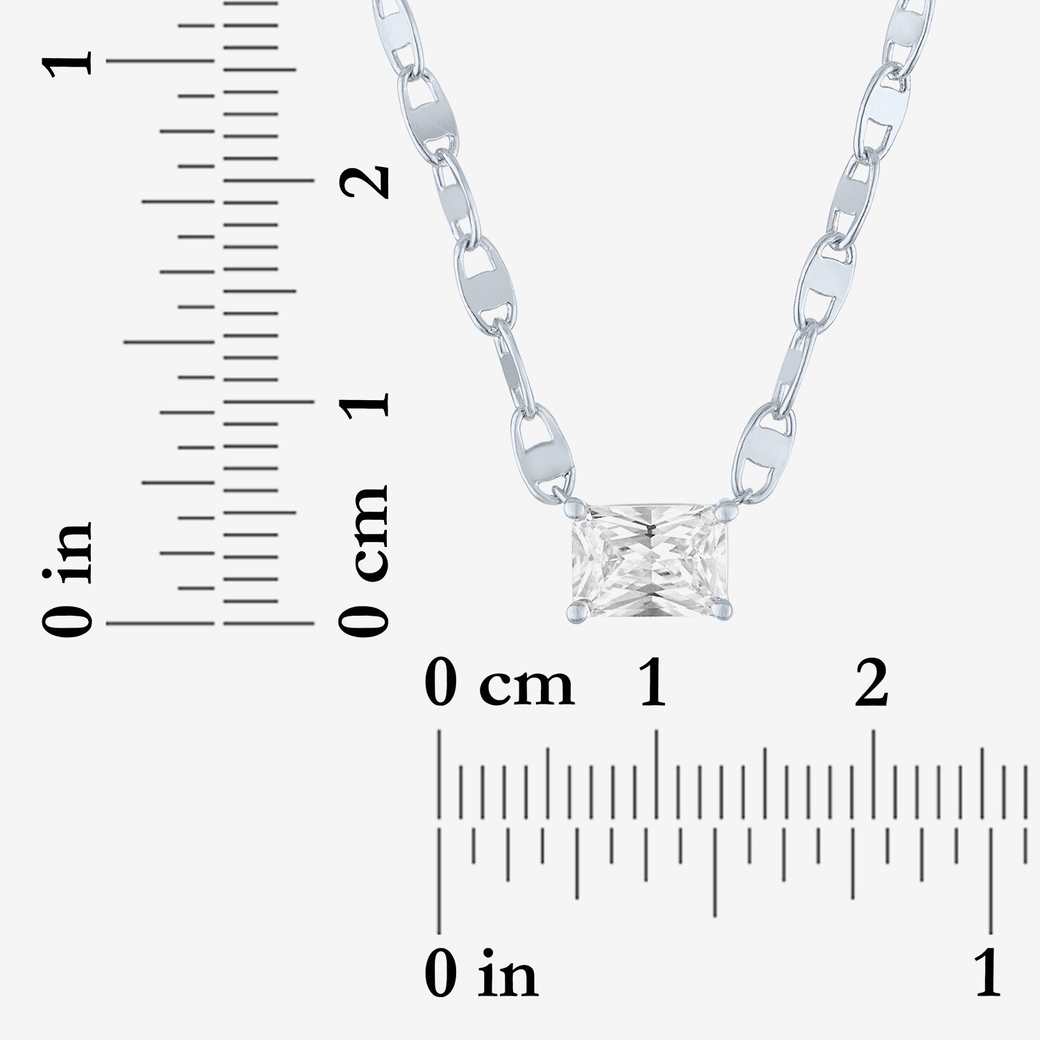 Diamond Addiction (G-H / Si2-I1) Womens 1 CT. T.W. Lab Grown White 10K Gold Radiant18 Inch Pendant Necklace