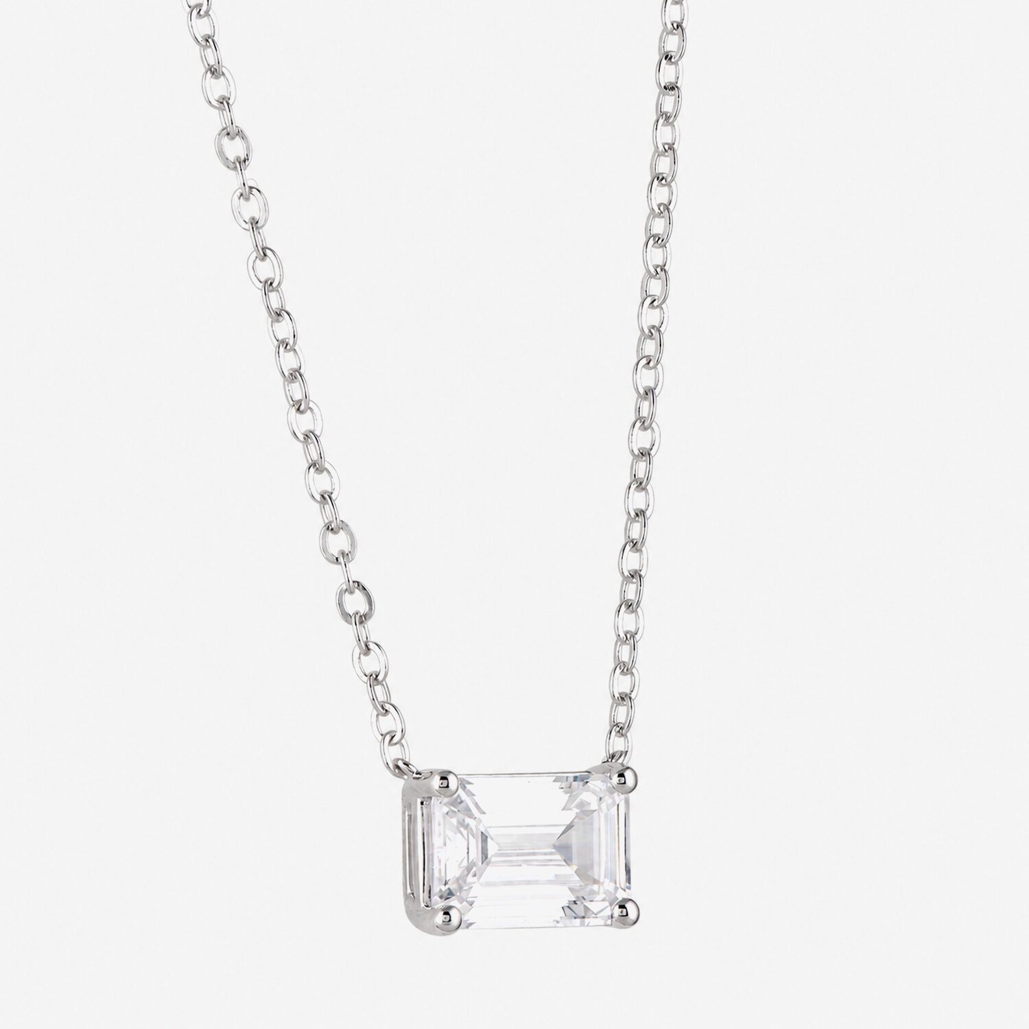 (G / Si1-Si2) Womens 3 CT. T.W. Lab Grown White Diamond 10K Gold 18 Inch Pendant Necklace
