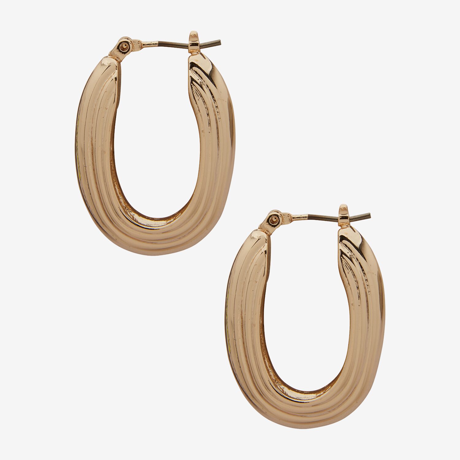 Worthington Womens 27.9mm Hoop Earrings