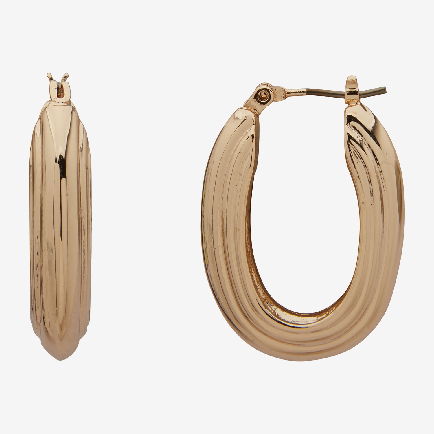Worthington Womens 27.9mm Hoop Earrings