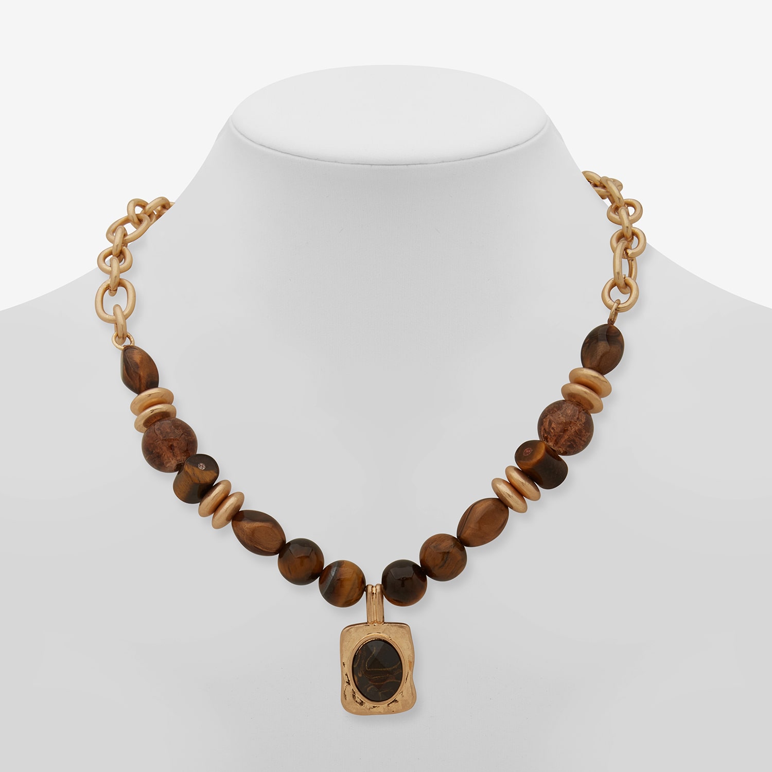 A.N.A Womens Surgical Steel 16 Inch Collar Necklace