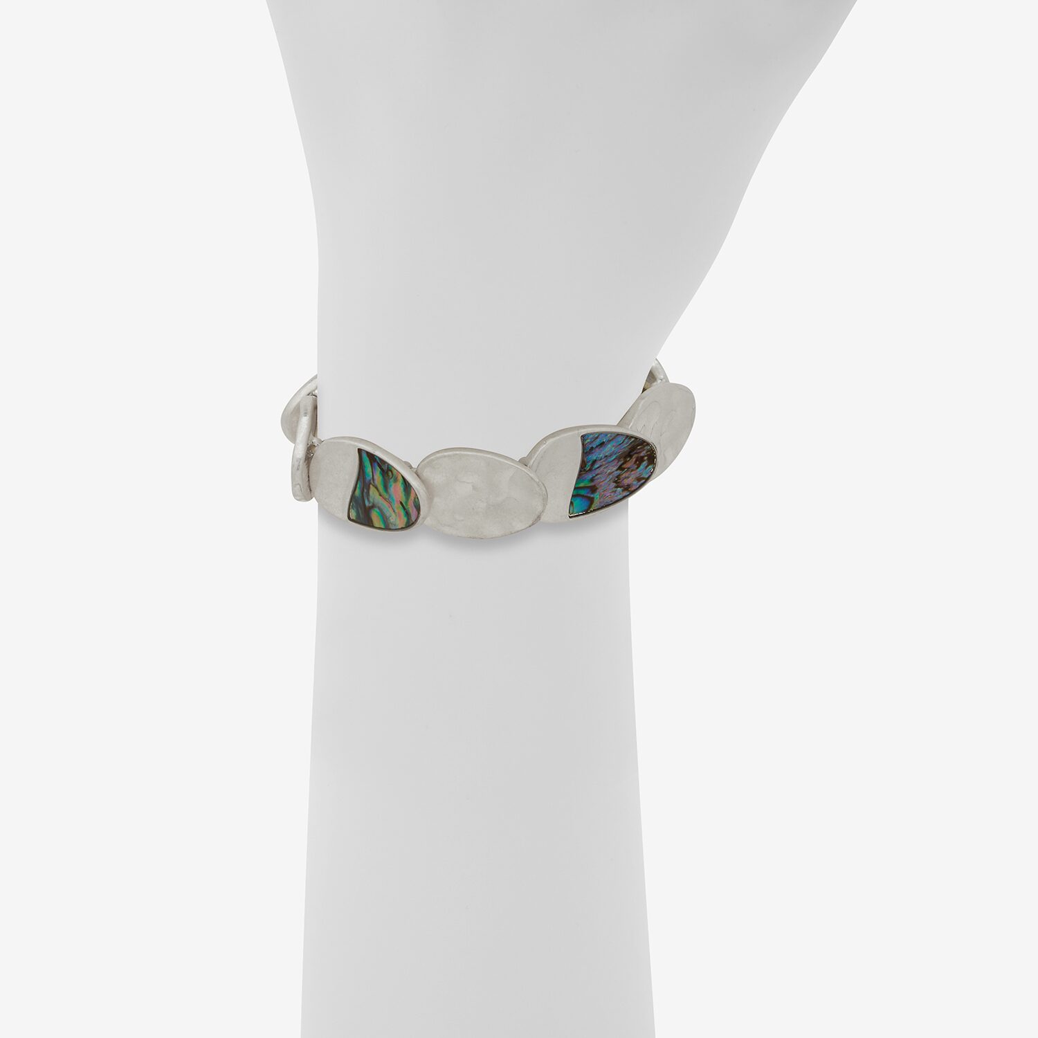 A.N.A Womens Multi Color Abalone Stretch Bracelet