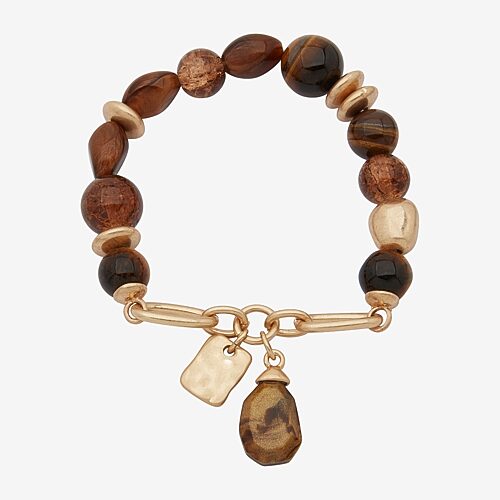 Ana Womens Stretch Bracelet In Brown