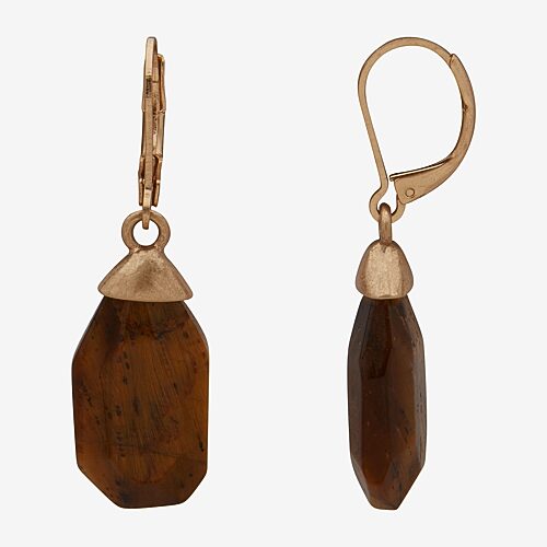 Ana Womens Drop Earrings In Brown