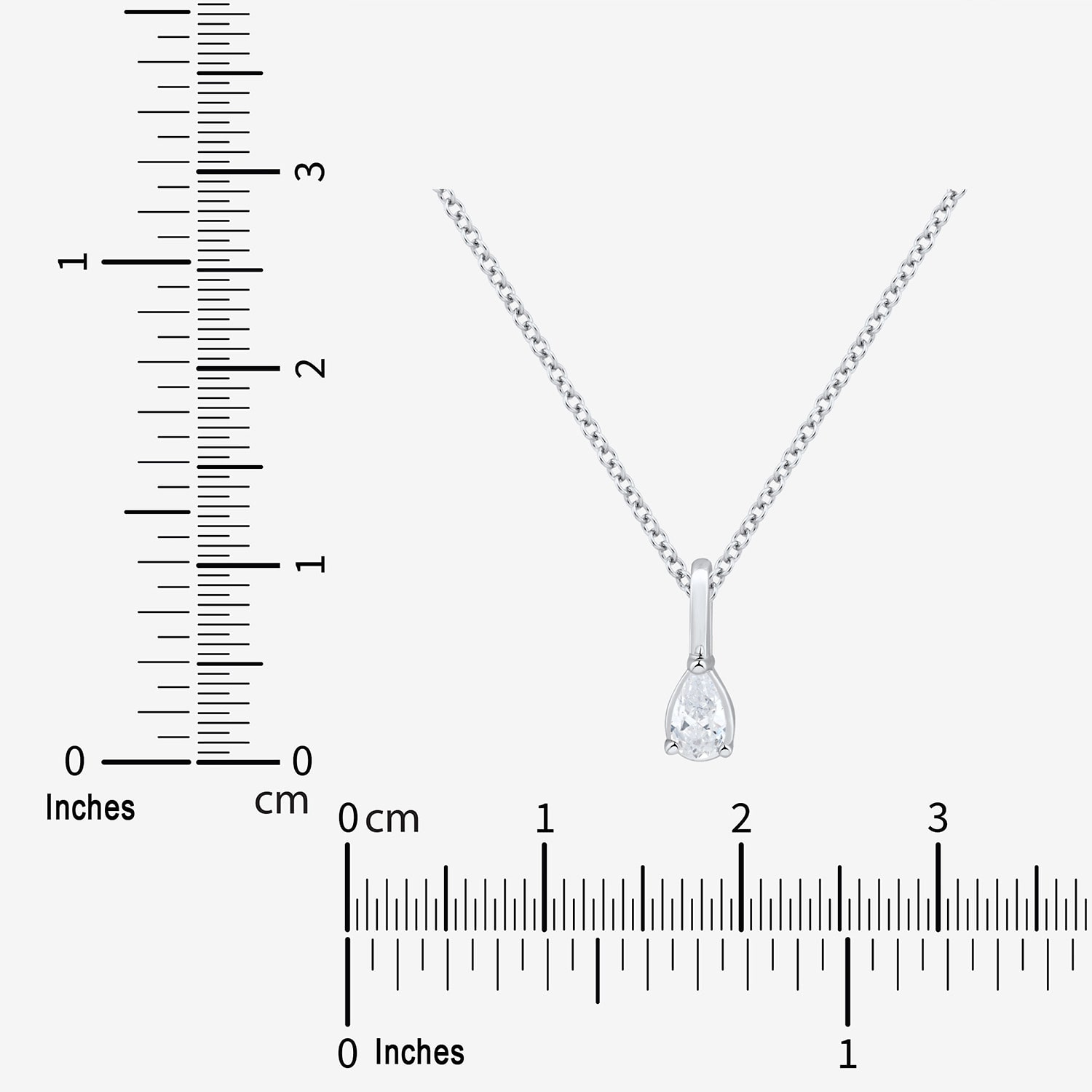 (H-I / Si2) Womens 1/3 CT. T.W. Lab Grown White Diamond Sterling Silver Pear 2-pc. Jewelry Set