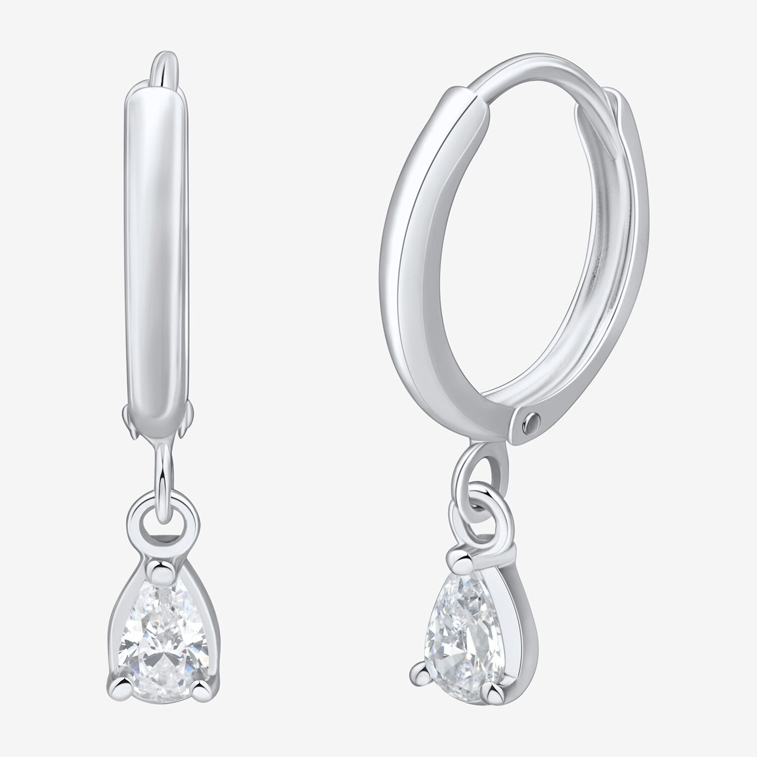 (H-I / Si2) Womens 1/3 CT. T.W. Lab Grown White Diamond Sterling Silver Pear 2-pc. Jewelry Set