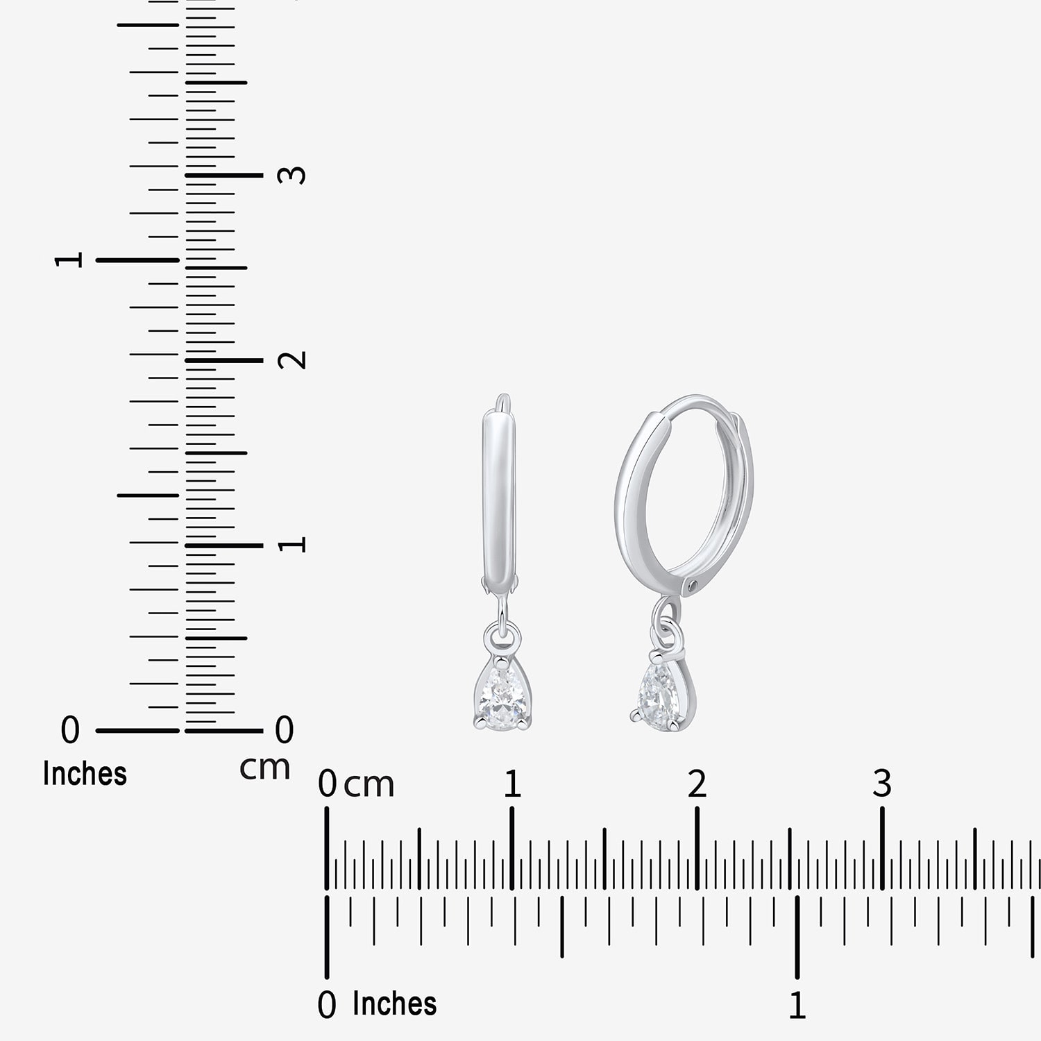 (H-I / Si2) Womens 1/3 CT. T.W. Lab Grown White Diamond Sterling Silver Pear 2-pc. Jewelry Set