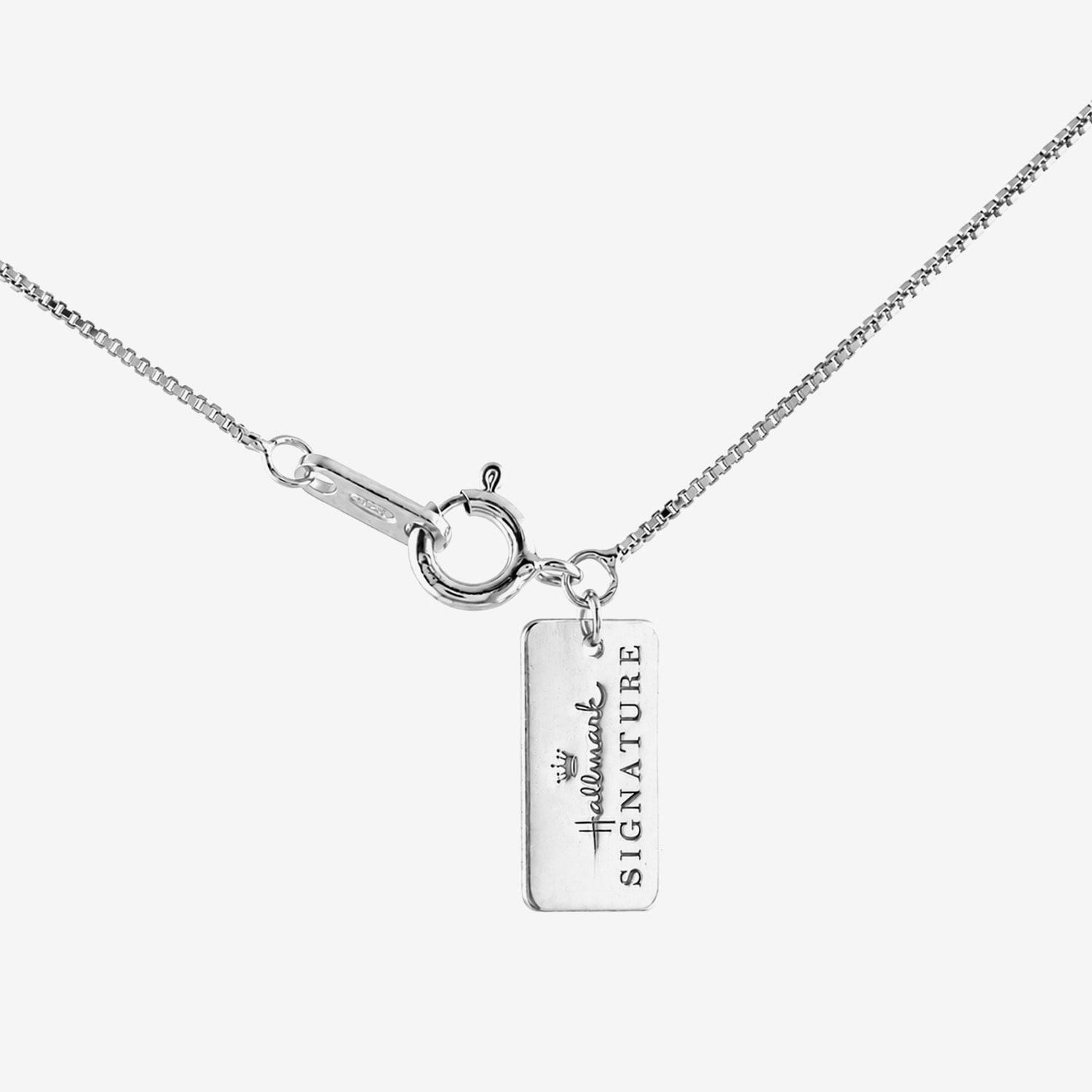 Hallmark Hallmark Signature Fine Jewelry (G / Si2) Womens 1/ CT. T.W. Lab Grown White Diamond Sterling Silver Round 18 Inch Pendant Necklace