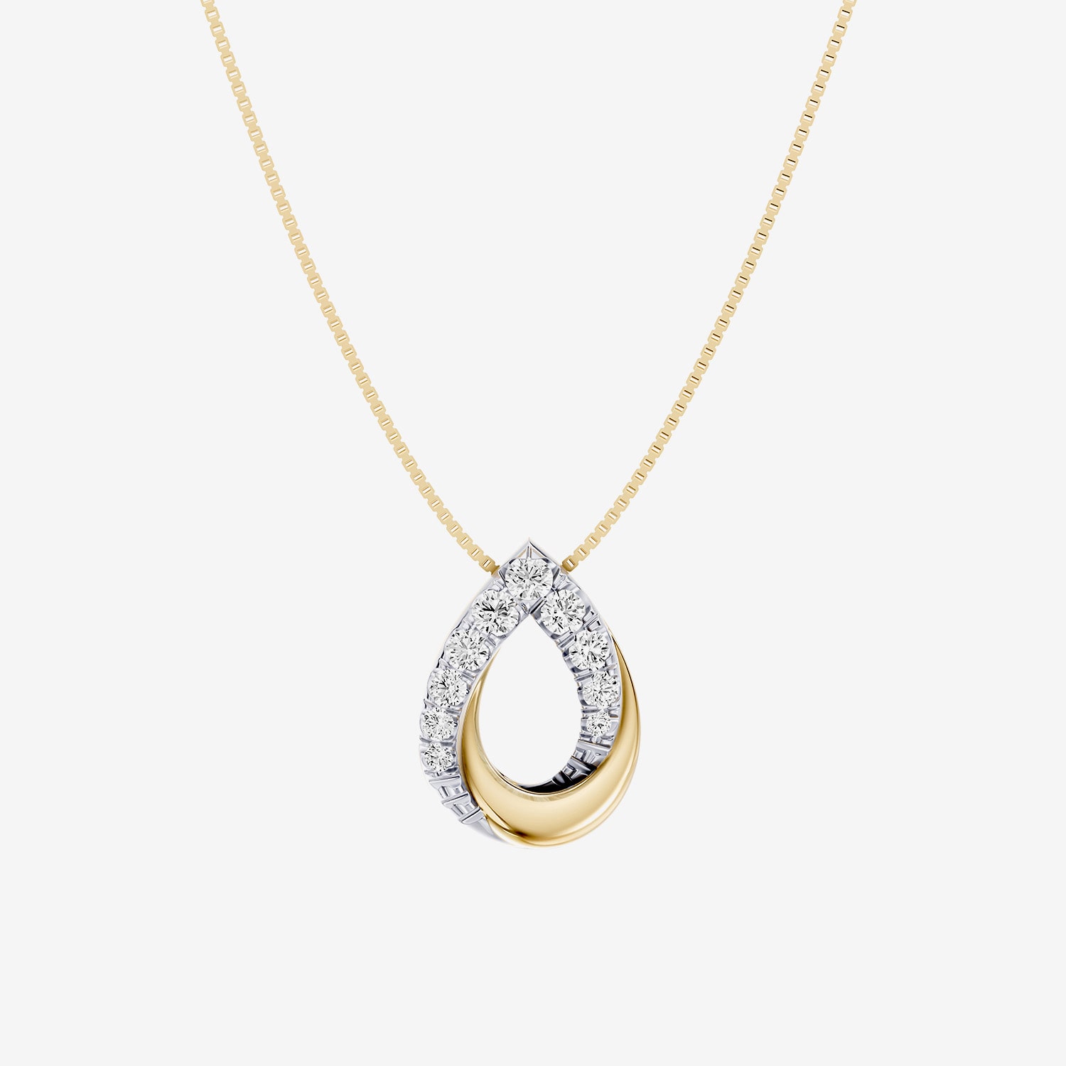 Hallmark Hallmark Signature Fine Jewelry (G / Si2) Womens 1/ CT. T.W. Lab Grown White Diamond 14K Gold Over Silver Round 18 Inch Pendant Necklace