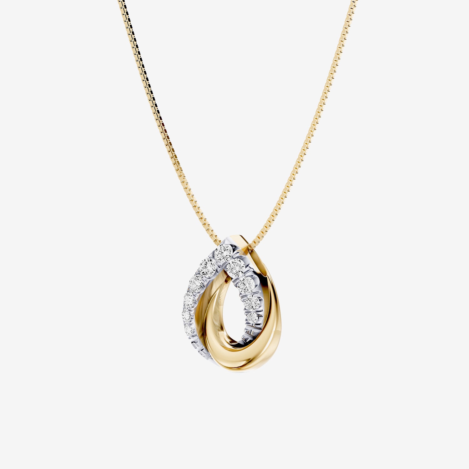 Hallmark Hallmark Signature Fine Jewelry (G / Si2) Womens 1/ CT. T.W. Lab Grown White Diamond 14K Gold Over Silver Round 18 Inch Pendant Necklace