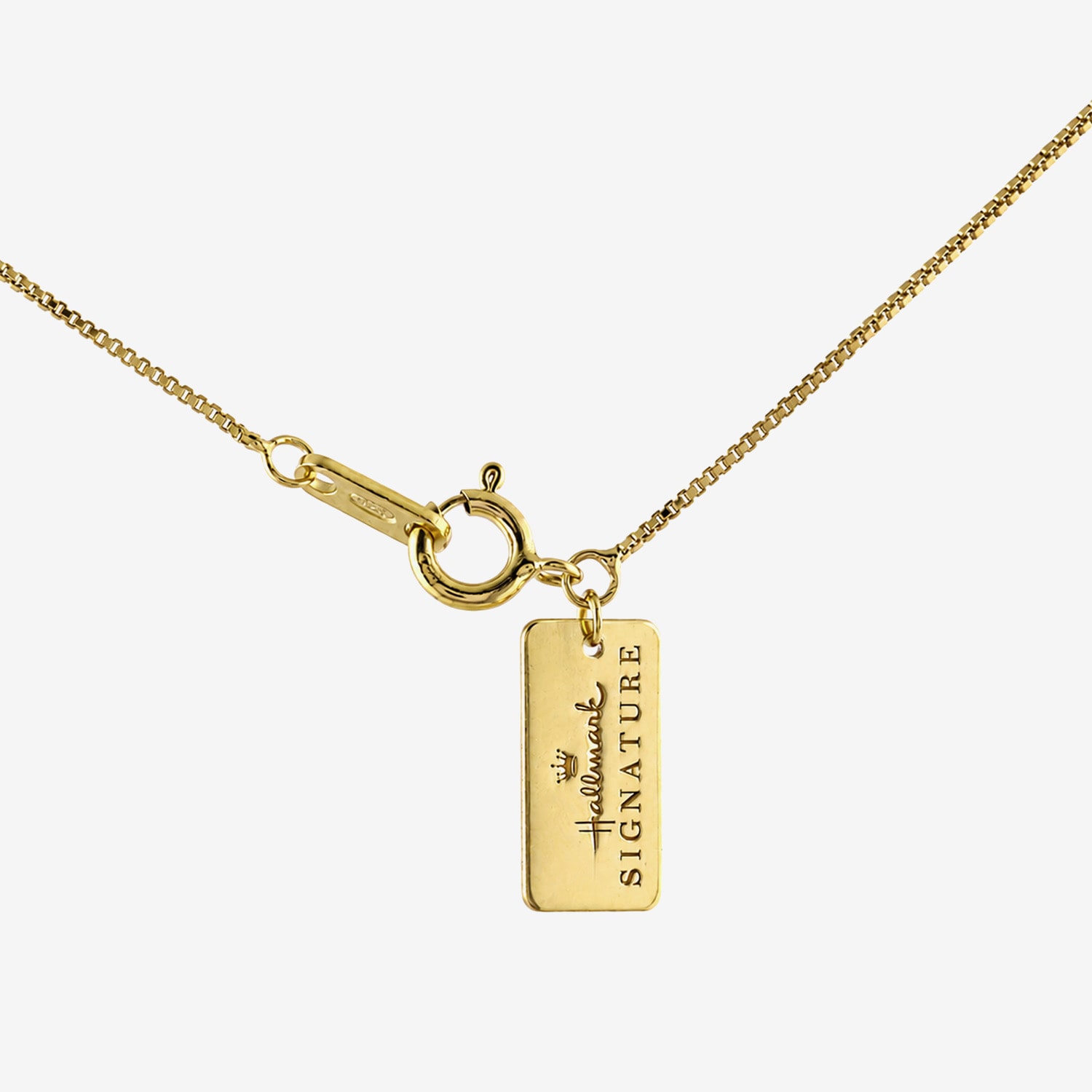 Hallmark Hallmark Diamonds (G / Si2) Womens 1/2 CT. T.W. Lab Grown White Diamond 14K Gold Over Silver Round 18 Inch Pendant Necklace