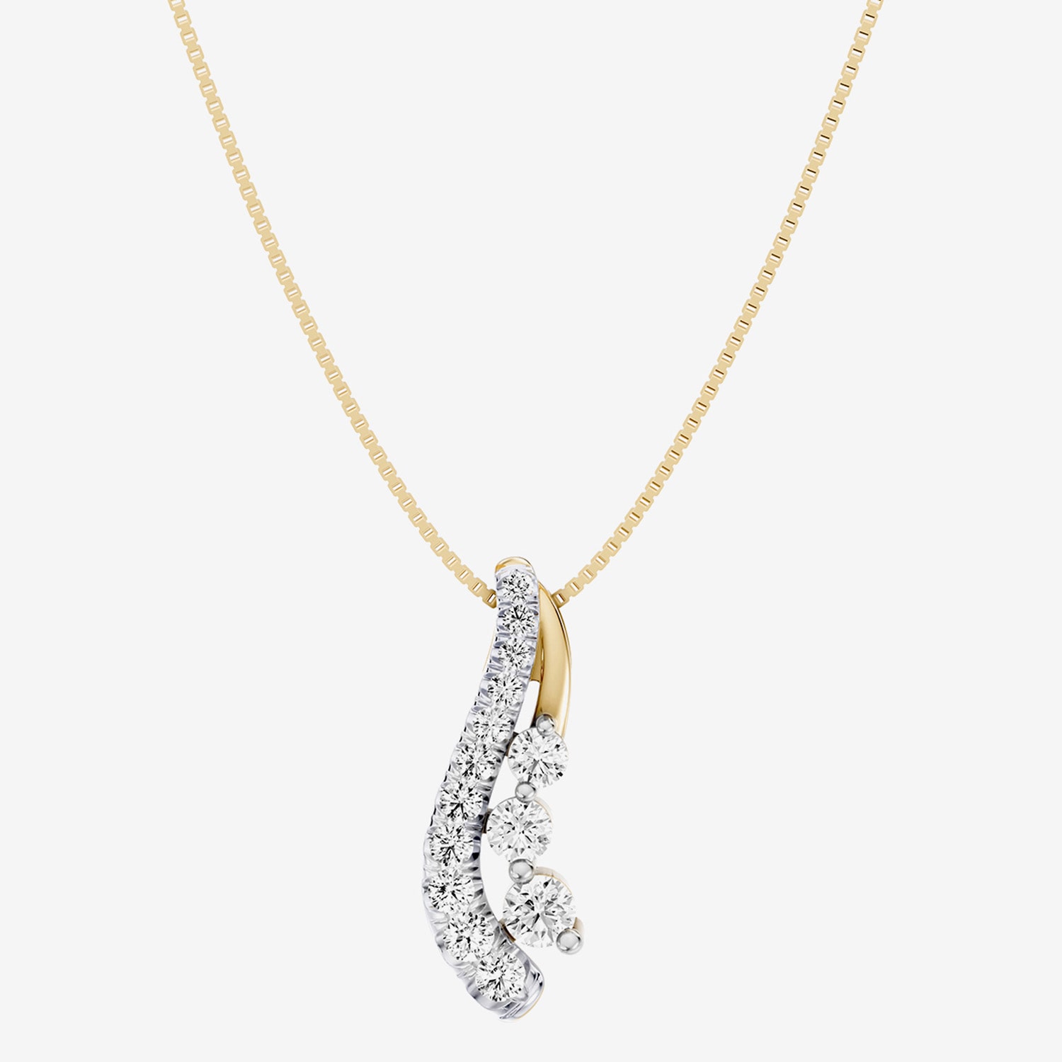 Hallmark Hallmark Diamonds (G / Si2) Womens 1/2 CT. T.W. Lab Grown White Diamond 14K Gold Over Silver Round 18 Inch Pendant Necklace