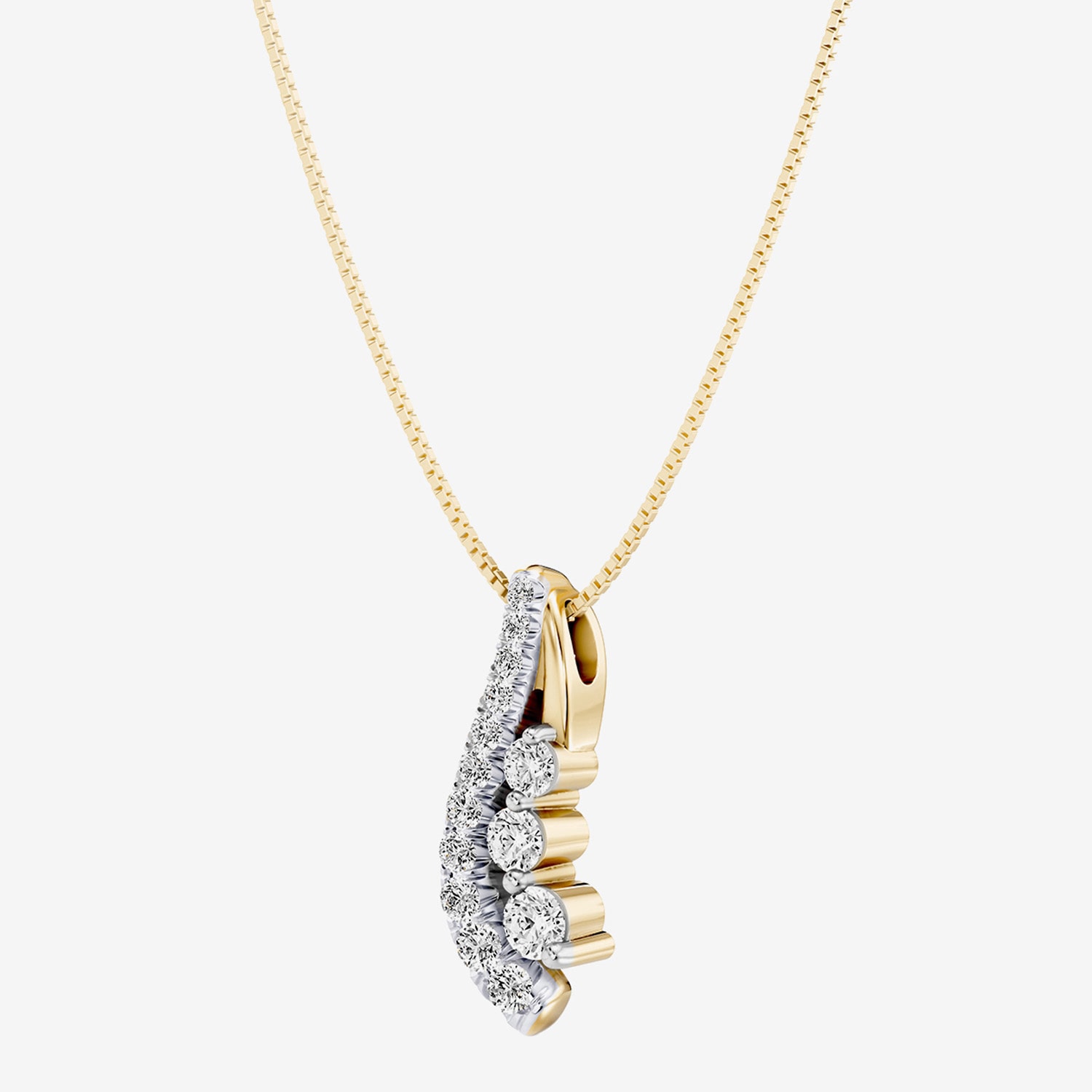 Hallmark Hallmark Diamonds (G / Si2) Womens 1/2 CT. T.W. Lab Grown White Diamond 14K Gold Over Silver Round 18 Inch Pendant Necklace