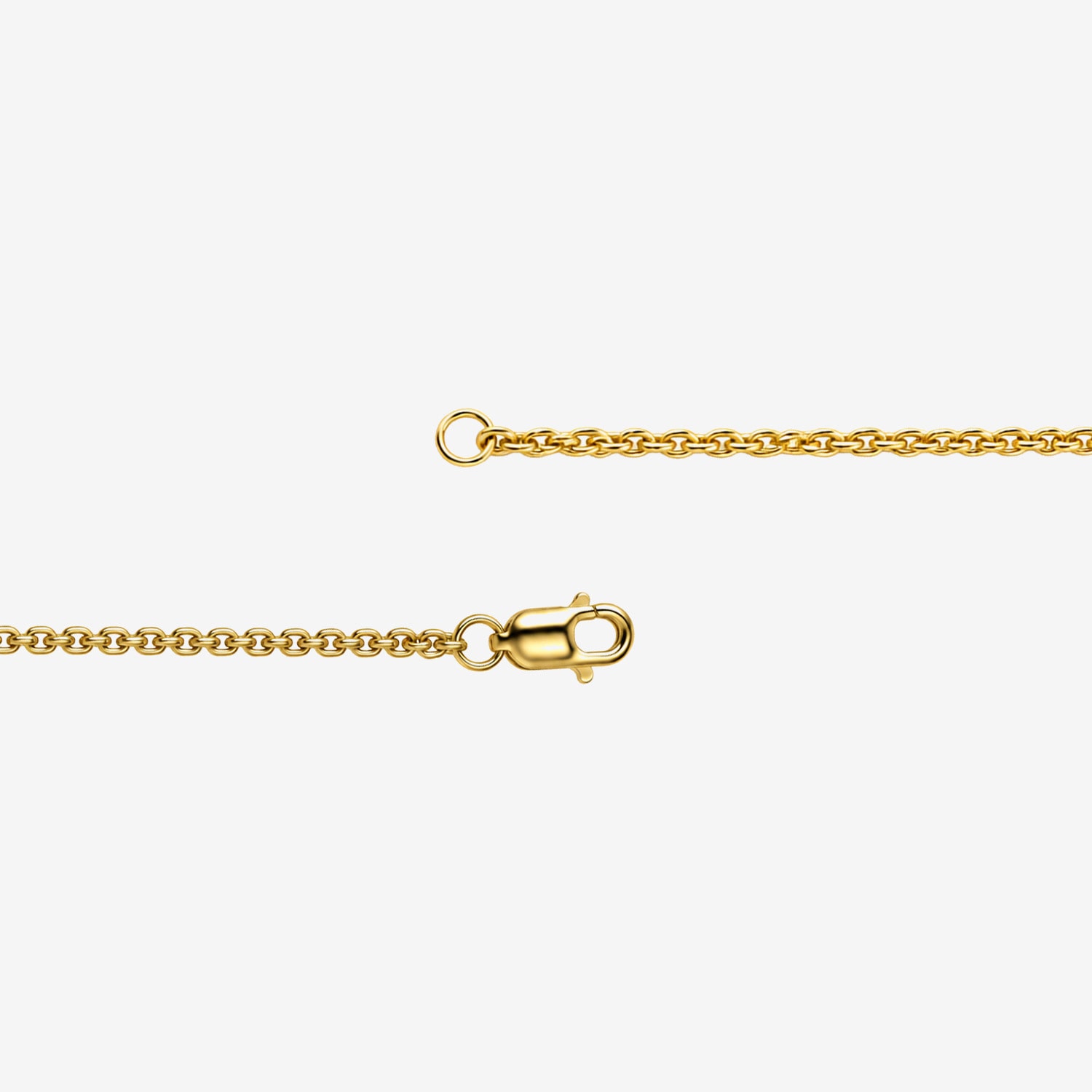 Hallmark Hallmark Signature Fine Jewelry (G / Si2) Womens 14K Gold Over Silver 7.25 Inch Cable Round Chain Bracelet