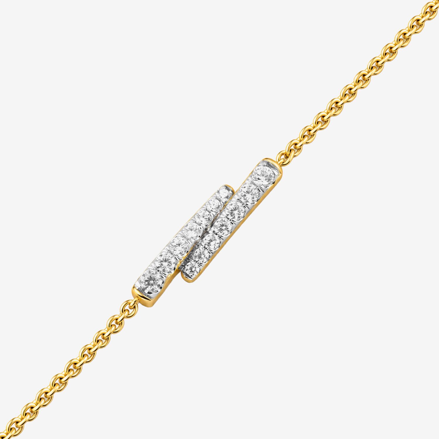 Hallmark Hallmark Signature Fine Jewelry (G / Si2) Womens 14K Gold Over Silver 7.25 Inch Cable Round Chain Bracelet