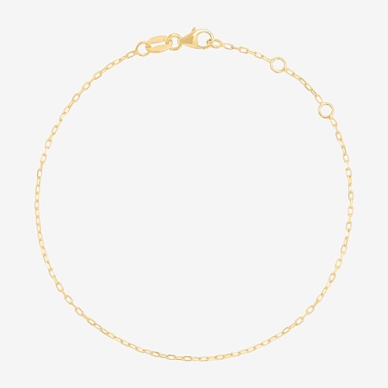 Limited Quantities! Womens 10K Gold 7.5 Inch Solid Cable Chain Bracelet
