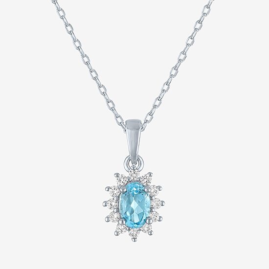 Womens Gemstone Pure Silver Over Brass Oval 3-pc. Jewelry Set