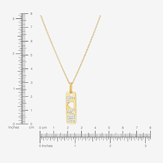 Limited Quantities! Womens 1/8 CT. T.W. Natural White Diamond 10K Gold 17 Inch Pendant Necklace