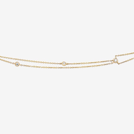 Limited Quantities! Womens White Diamond 10K Gold 18 Inch Y Necklace