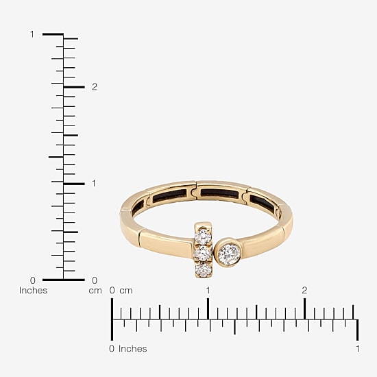 Limited Quantities! Womens 1/8 CT. T.W. Natural White Diamond 10K Gold Cocktail Ring