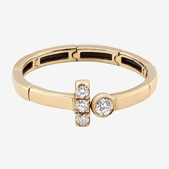 Limited Quantities! Womens 1/8 CT. T.W. Natural White Diamond 10K Gold Cocktail Ring