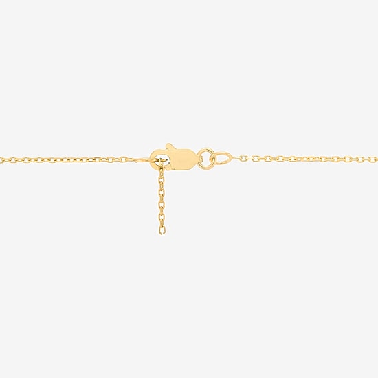 Limited Quantities! Womens 1/10 CT. T.W. Natural White Diamond 10K Gold 18 Inch Pendant Necklace