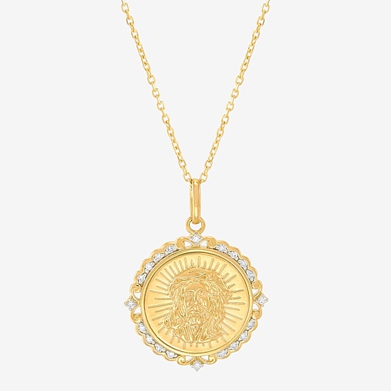 Limited Quantities! Womens 1/10 CT. T.W. Natural White Diamond 10K Gold 18 Inch Pendant Necklace