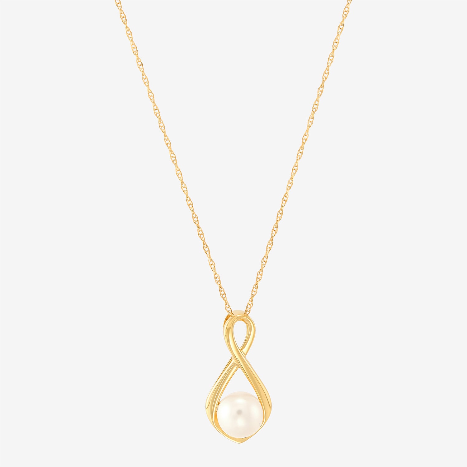 Limited Quantities! Womens Dyed White Cultured Freshwater Pearl 10K Gold 18 Inch Pendant Necklace