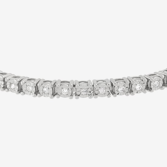 Limited Quantities! Womens 3/8 CT. T.W. Natural White Diamond Sterling Silver Bolo Bracelet