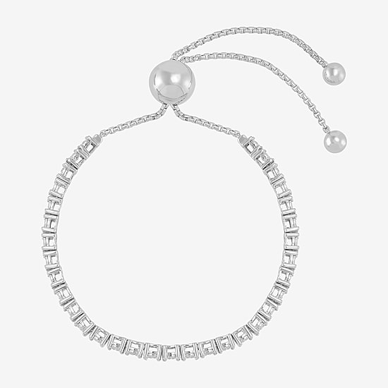 Limited Quantities! Womens 3/8 CT. T.W. Natural White Diamond Sterling Silver Bolo Bracelet