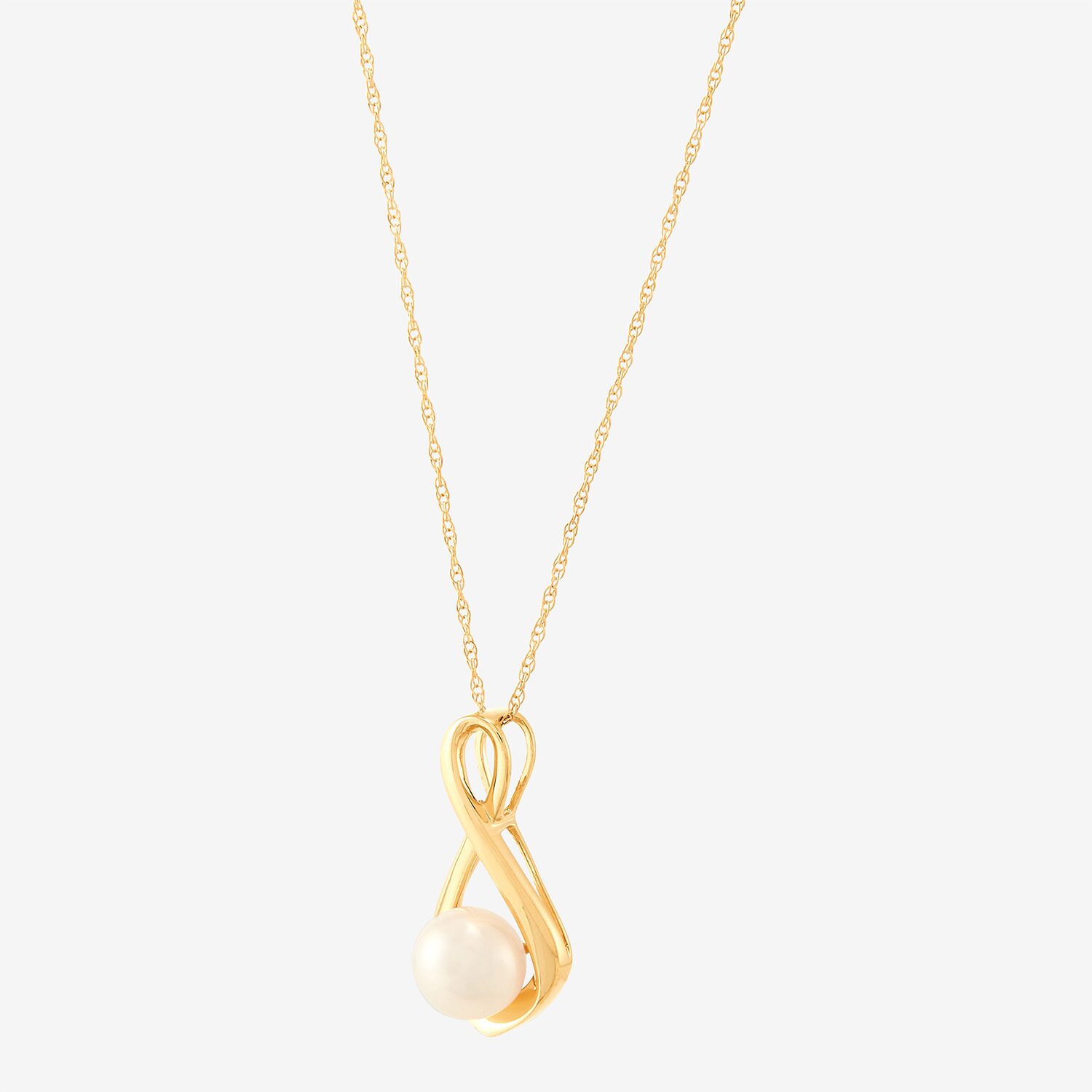 Limited Quantities! Womens Dyed White Cultured Freshwater Pearl 10K Gold 18 Inch Pendant Necklace