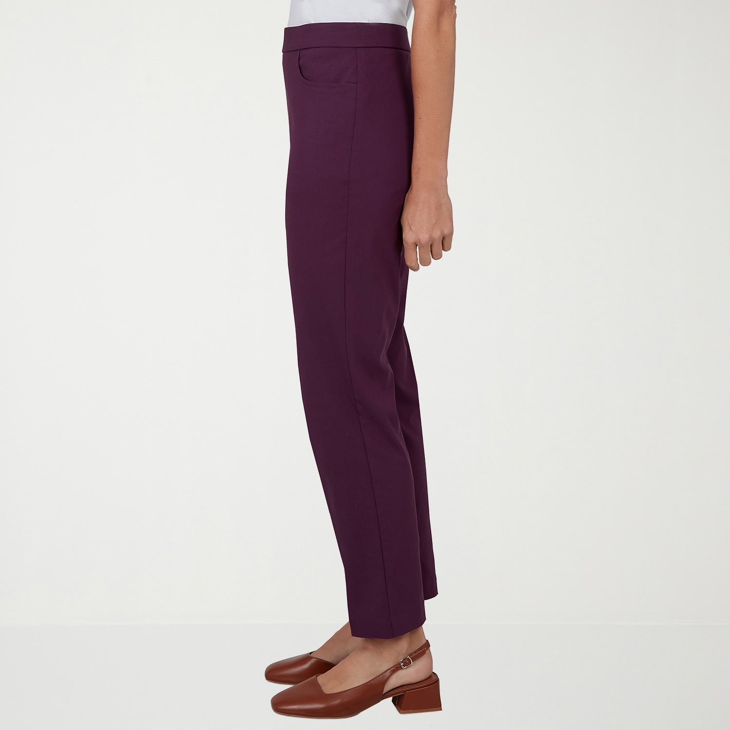 Alfred Dunner Vail Womens Misses Short Straight Mid Rise Pull-On Pant