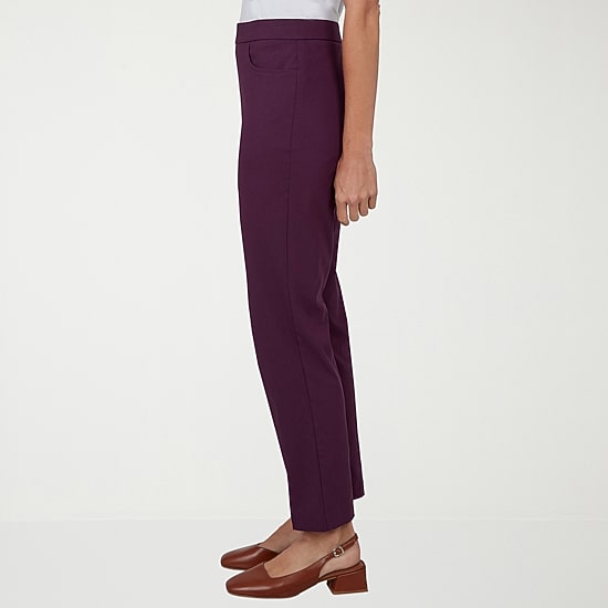 Alfred Dunner Vail Womens Misses Short Straight Mid Rise Pull-On Pant