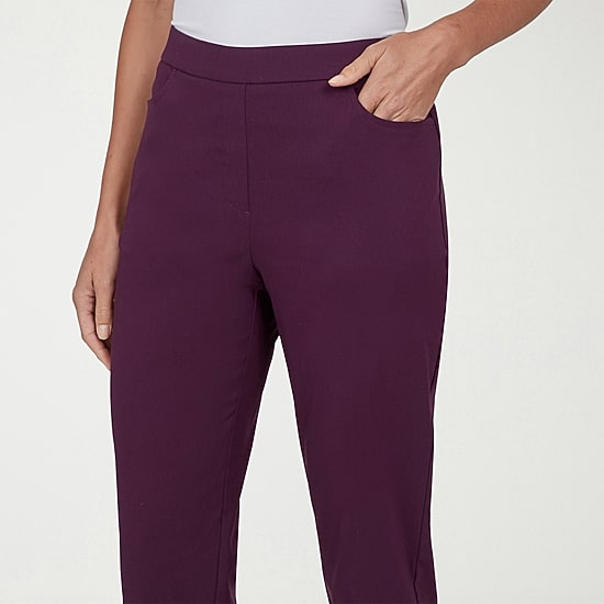 Alfred Dunner Vail Womens Misses Short Straight Mid Rise Pull-On Pant