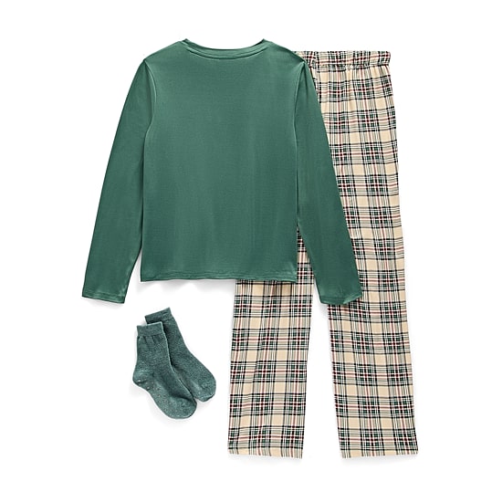 Jaclyn Jaclyn Boys National Brand Sleep Boys Crew Neck Long Sleeve 3-pc. Pajama Set