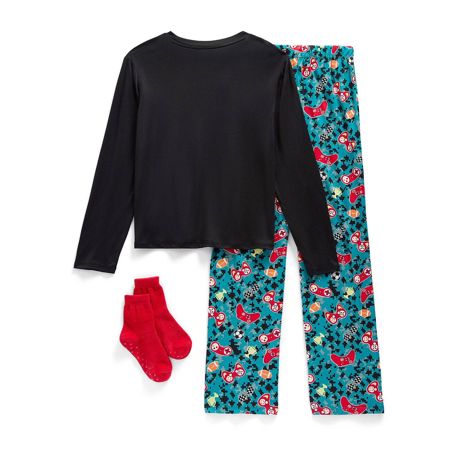 Jaclyn Boys National Brand Sleep Crew Neck Long Sleeve 3-pc. Pajama Set
