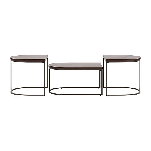 Signature Design by Ashley Vass Table Set of 3, One Size, Brown
