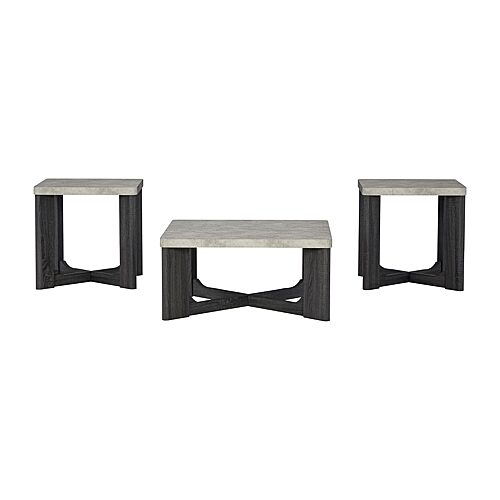 Signature Design by Ashley Shawnee Table Set of 3, One Size, Gray