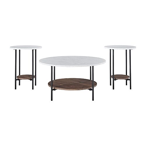 Signature Design by Ashley Wrendotte Table Set of 3, One Size, Brown