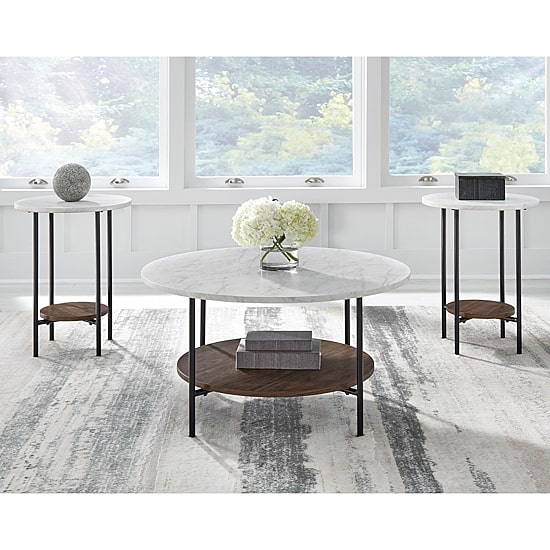 Signature Design by Ashley Wrendotte Table Set of 3