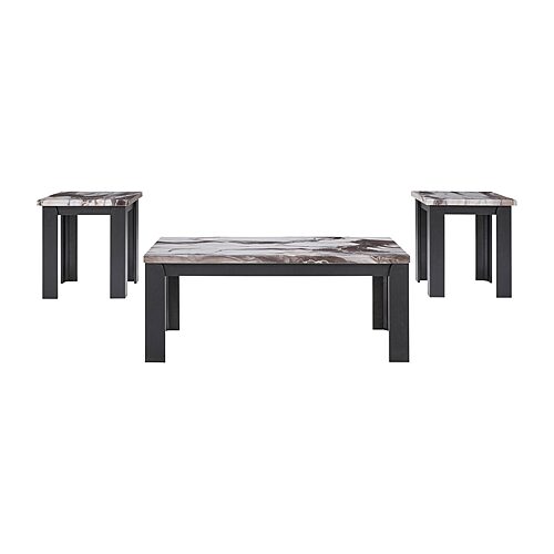 Signature Design by Ashley Jayden Table Set of 3, One Size, Brown