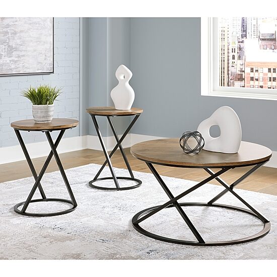 Signature Design by Ashley Cassblanc Table Set of 3