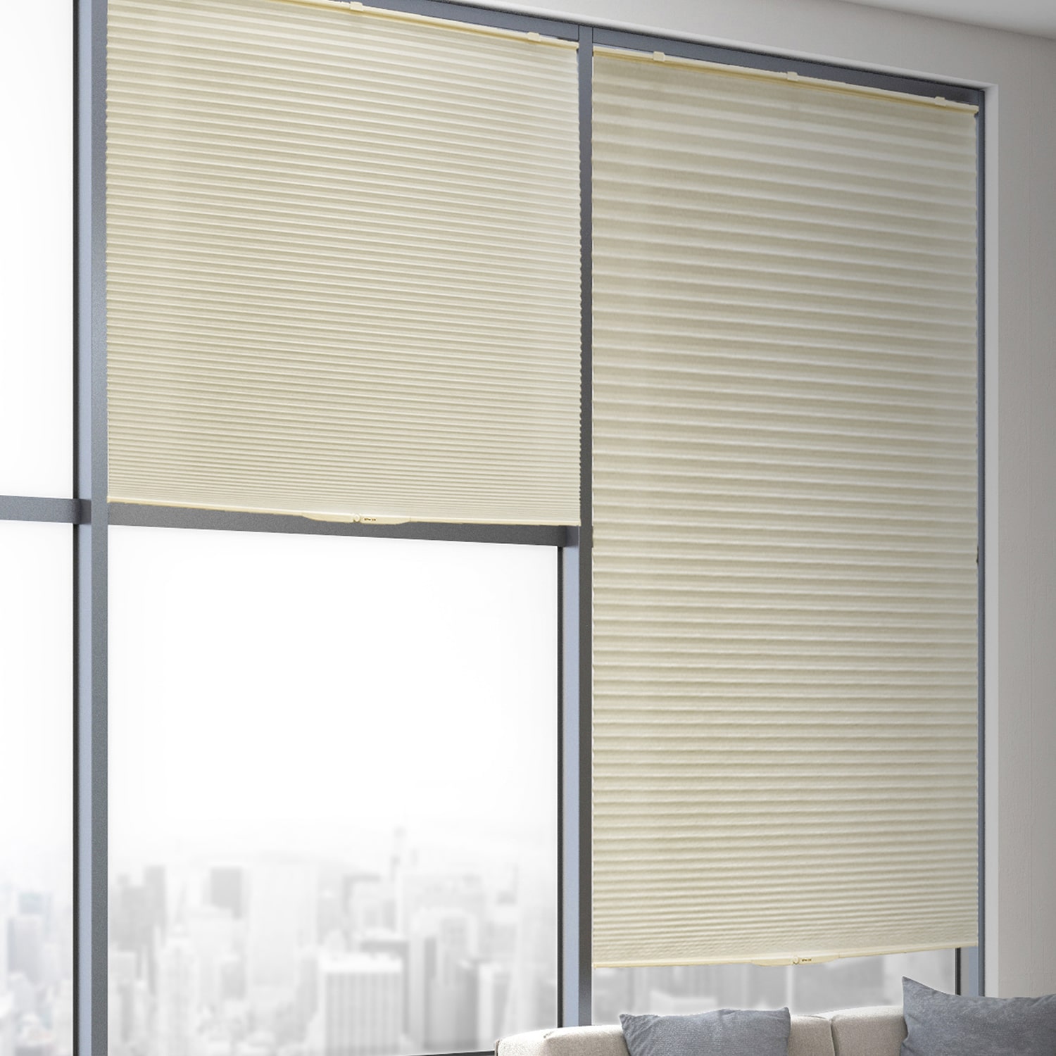 Lumi Home Furnishings Cordless Room Darkening Cellular Shade