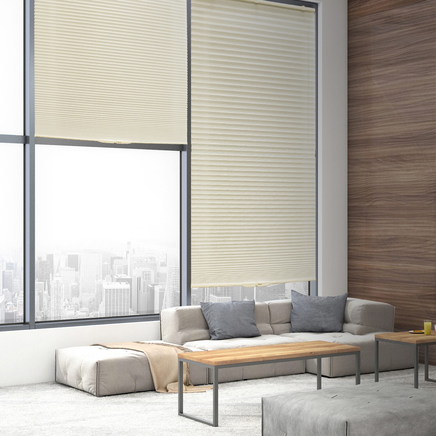 Lumi Home Furnishings Cordless Room Darkening Cellular Shade