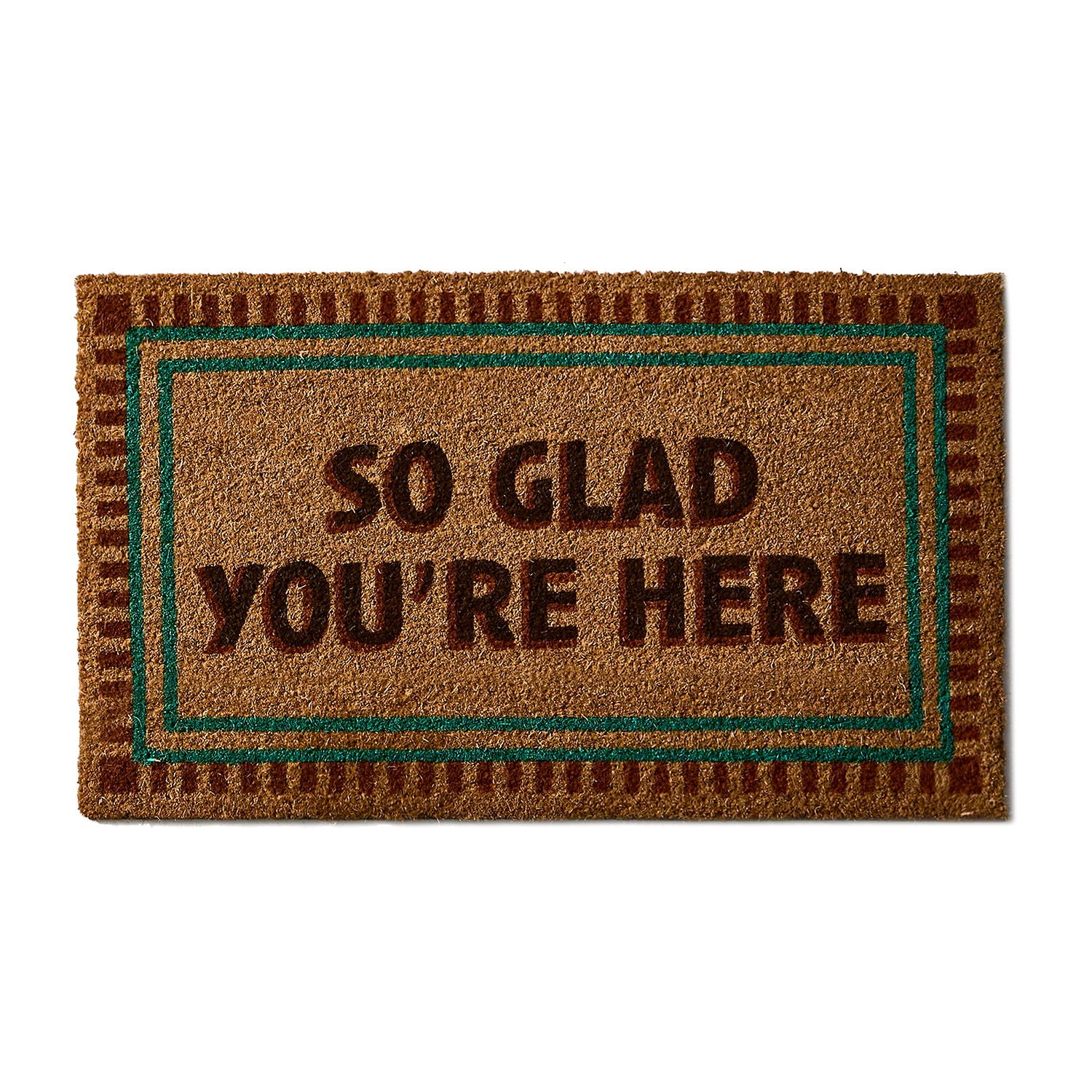 Linden Street So Glad You're Here Coir Doormat