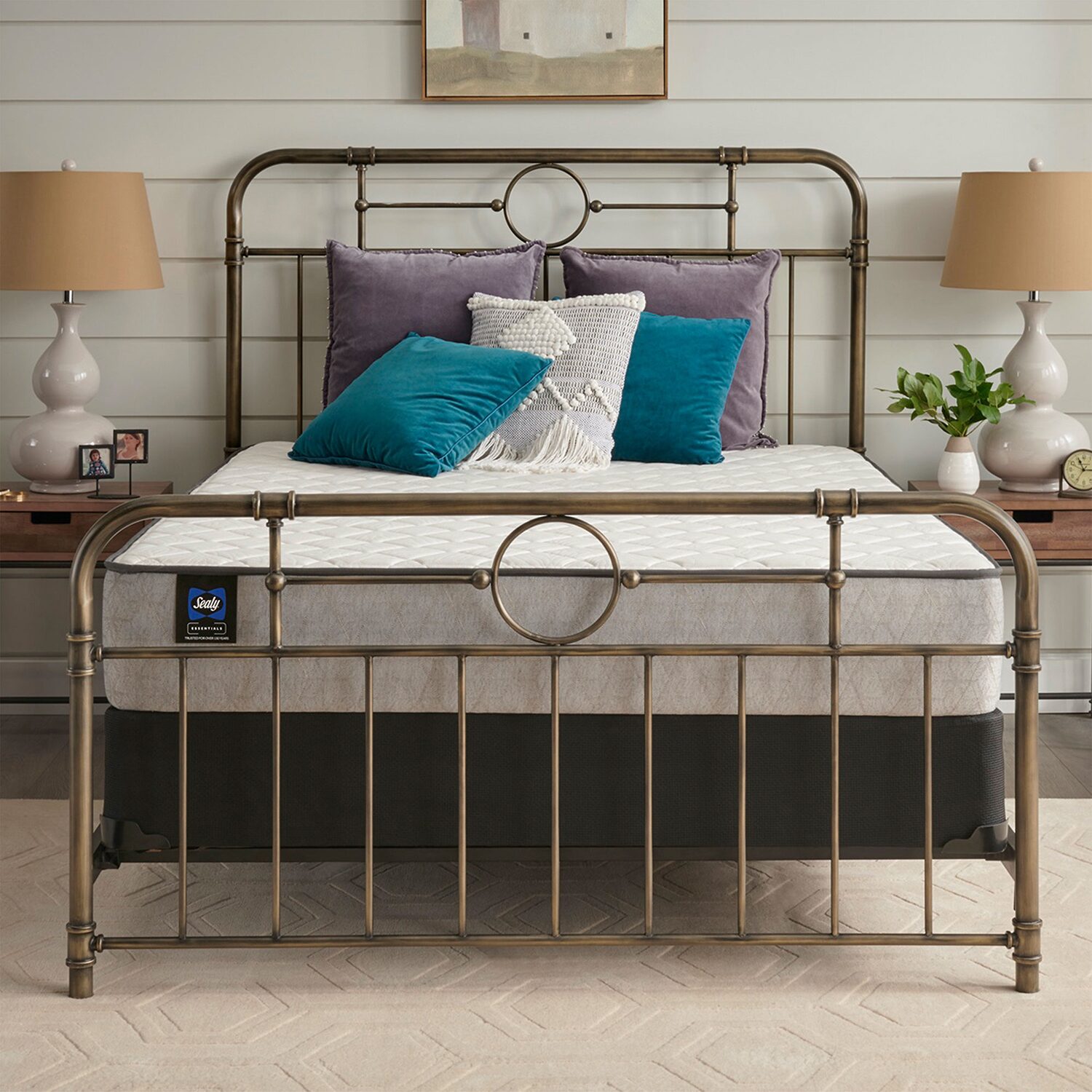 Sealy Masterbrand Essentials Sigmund 10.5" Plush Tight Top - Mattress + Box Spring